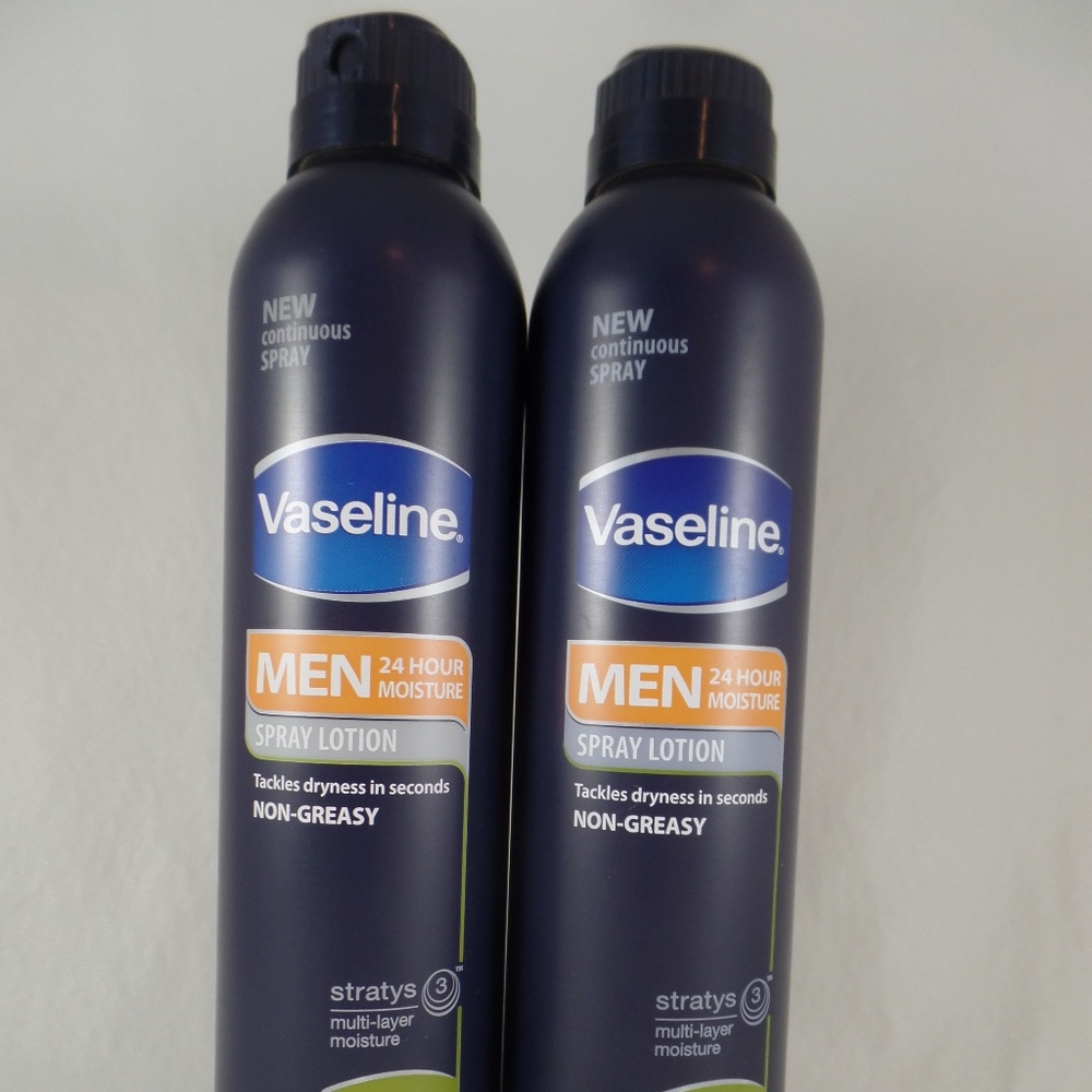 Mens Vaseline Spray Lotion Spray & Go Moisturizer